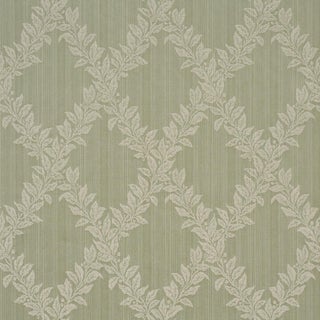 Schumacher Tyninghame Trellis Fabric In Sage For Sale