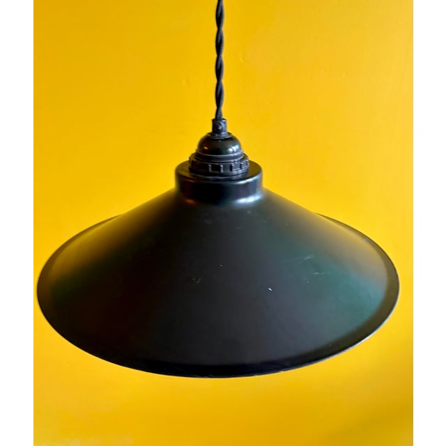 Black 1970s Danish Black Pendant Lamp by E. S. Horn For Sale - Image 8 of 8