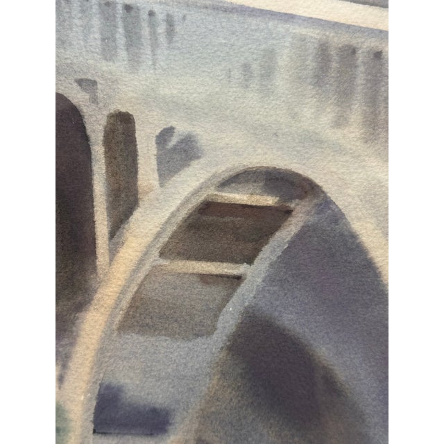 1980s Norman Duke Depoe Bay Framed Watercolor, Circa 1985 For Sale - Image 5 of 11