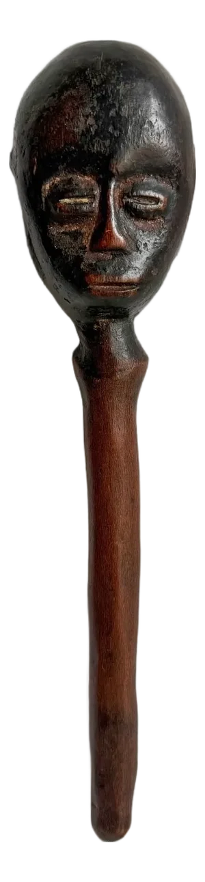 Vintage African Lega Wood Stopper Head