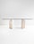 Beige Travertine and Glass Dining Table with Sculpted Legs, 1970s For Sale - Image 8 of 12