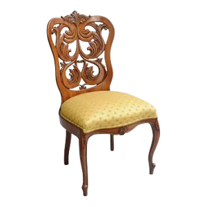 Mid 19th Century Antique Victorian Laminated Walnut Scroll Slipper Chair Attr. John Belter