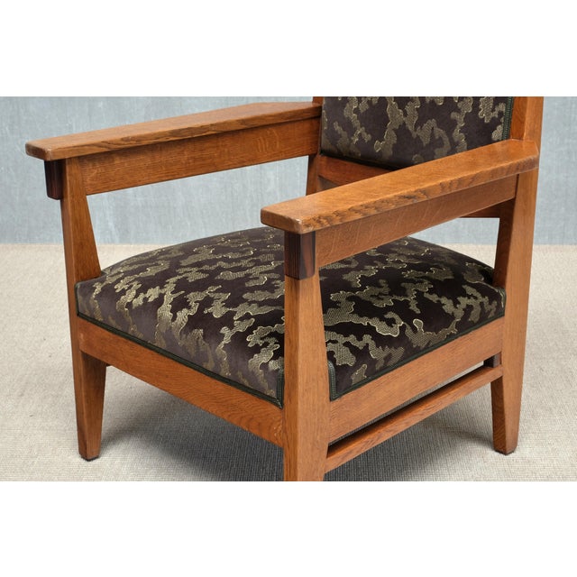 Art Deco Armchairs in Oak and Macassar from Anton Lucas, Netherlands, 1925, Set of 2 For Sale - Image 12 of 15