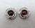 Metal Vintage 1960s Signed Castlecliff Faux-Amethyst & Clear Rhinestone Clip Earrings-2 Pieces For Sale - Image 7 of 7
