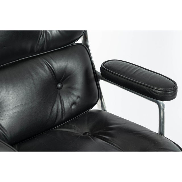 Eames Time Life Executive Chair Herman Miller Black Leather Office Chair 1981 For Sale - Image 14 of 18