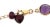 Multicolor 10k Yellow Gold Assorted Shape Gemstone Chain Necklace For Sale - Image 4 of 4