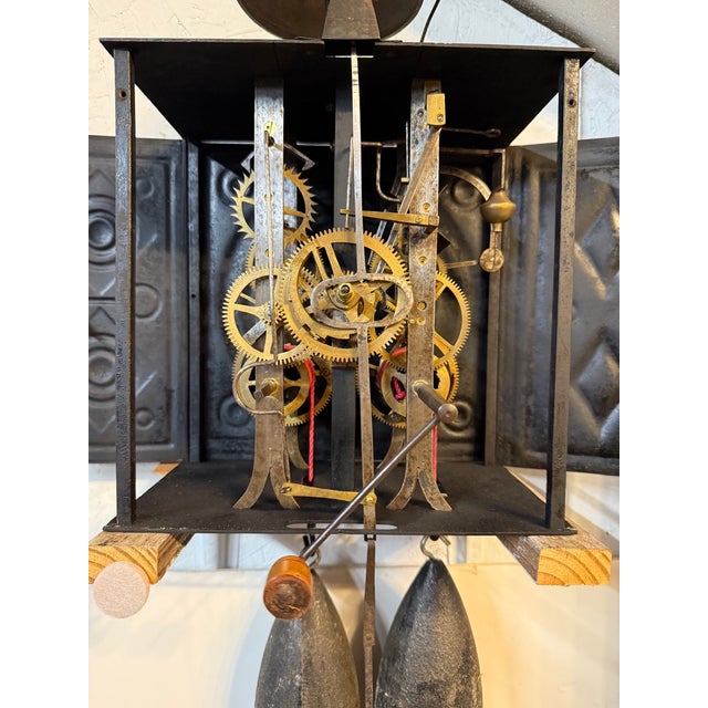 19th C. French Morbier Clock or Comtoise Movement For Sale - Image 12 of 14
