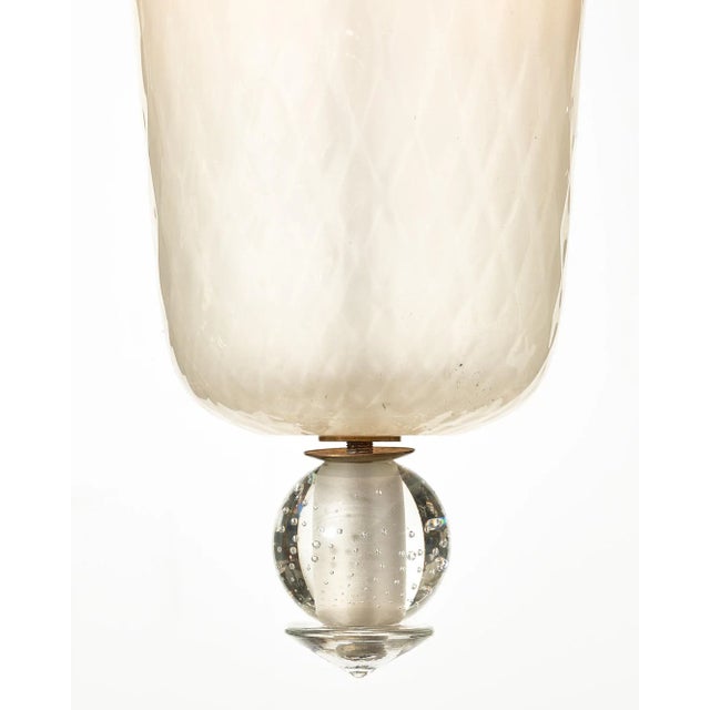 White Italian Vintage Murano Glass Chandelier For Sale - Image 8 of 10