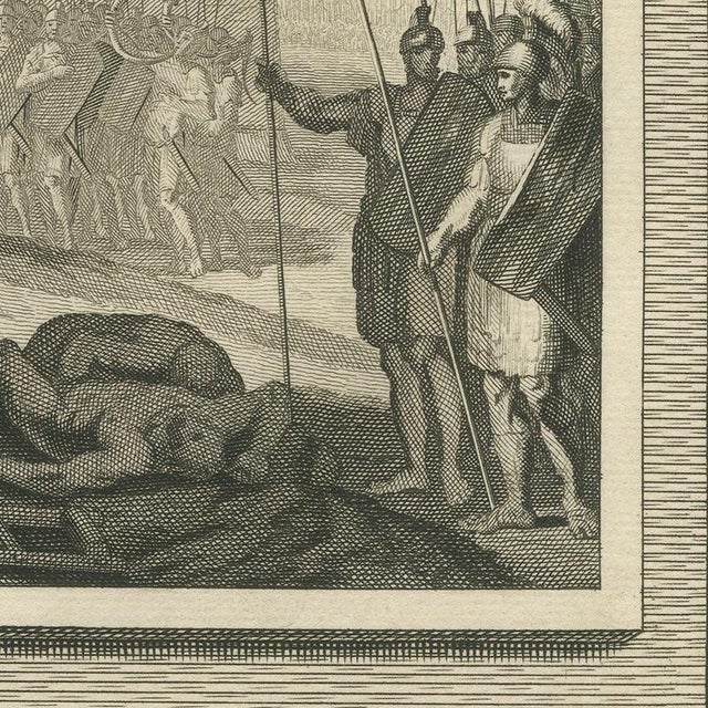 Pieter Mortier, Death of Absalom and the Head of Sheba Over the Wall, Pieter 1700, Engraving For Sale - Image 6 of 12