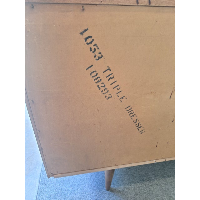 1960s Dixie Mid Century 9 Drawer Dresser For Sale In Mobile - Image 6 of 9