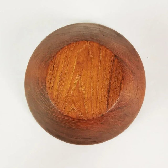 Wood Mid-Century Bowl and Salad Spoons in Teak, 1960s, Set of 3 For Sale - Image 7 of 10