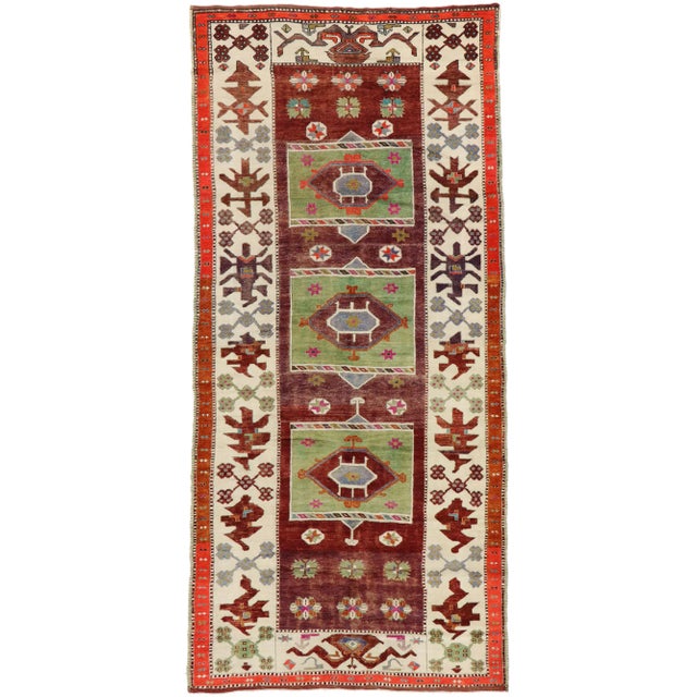 Vintage Turkish Oushak Gallery Rug - 05'04 X 11'04 For Sale - Image 9 of 9