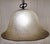 Metal Vintage Ceiling Lamp with Lightly Tinted Relief Glass Shade on a Brass Mount, 1970s For Sale - Image 7 of 8