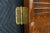 Pair Mid-Century Chinoiserie Elm Louvered Double Bi Fold Doors Brass Shou Pulls For Sale - Image 15 of 18