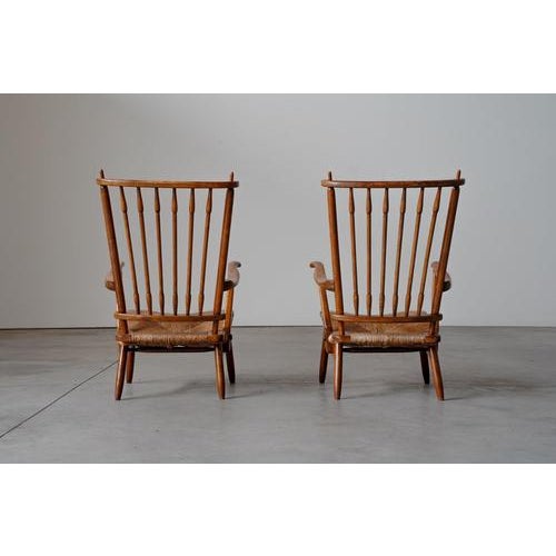 Brown Armchairs by De Ster Geldermalsen, 1960s, Set of 2 For Sale - Image 8 of 17