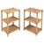 Mid-Century Modern Italian Side Tables in Bamboo with Rattan and Wicker, 1970s, Set of 2 For Sale - Image 13 of 14