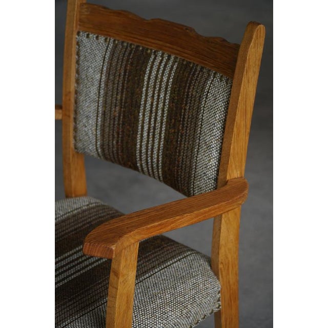 Mid-Century Modern Danish Dining Chairs in Oak and Wool, 1960s, Set of 8 For Sale - Image 13 of 18