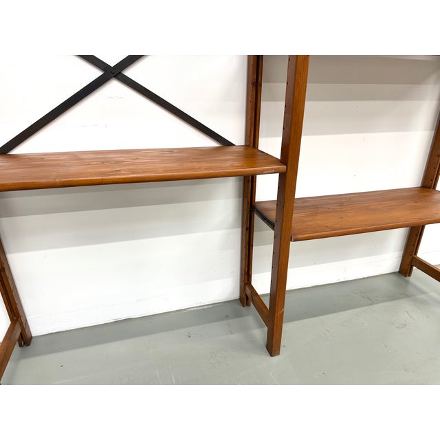 Modernist Bookcase in Pine, 1950s For Sale - Image 12 of 18