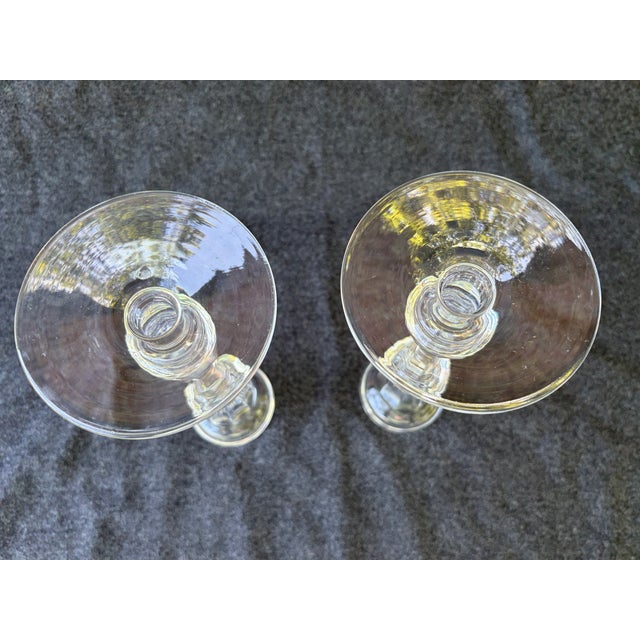 Waterford Crystal Candlesticks "Kenmare" a Pair For Sale - Image 11 of 13