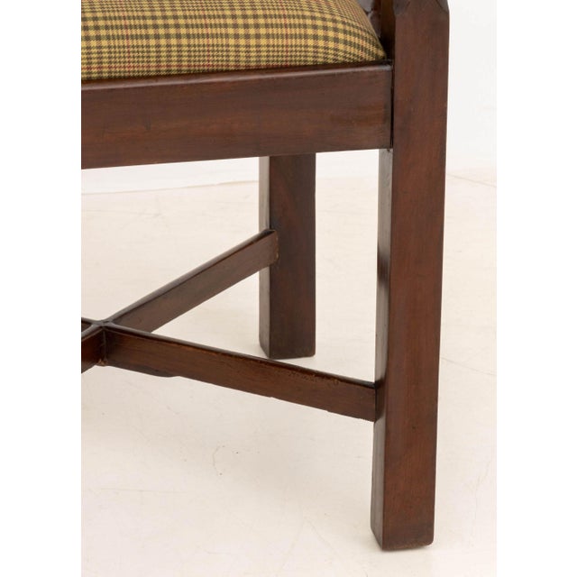 Early 19th Century George III Mahogany Corner Chair, With Openwork Back Splats For Sale - Image 5 of 7