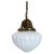 Art Deco Milk Glass Pendant Light For Sale - Image 10 of 14