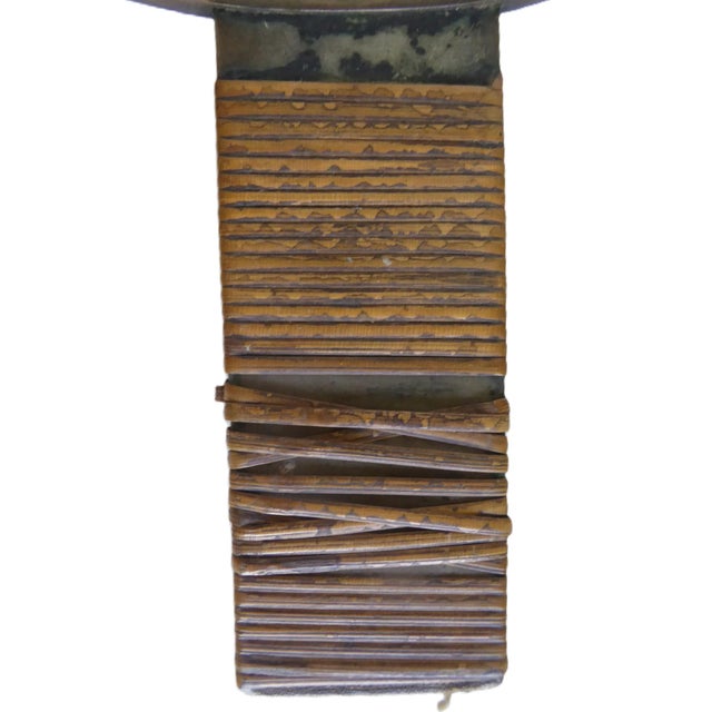 Brass Edo Period Japanese Bronze Mirror With Lacquer Box Japan Mid 1800s For Sale - Image 8 of 12