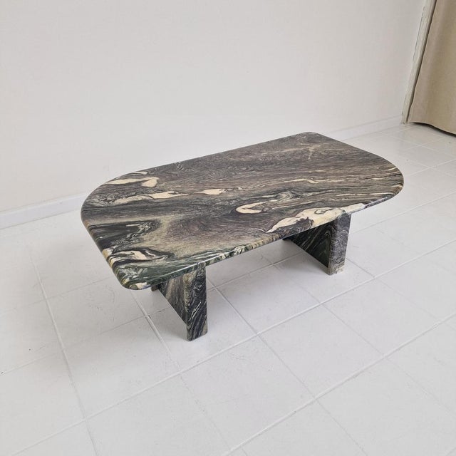 Italian Marble Coffee Table, 1980s For Sale - Image 4 of 14