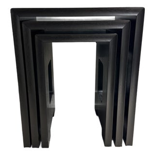 Trio of Holly Hunt Modernist Nesting Tables For Sale