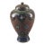 Vintage Japanese Meiji Cloisonné Enamel Floral Covered Jar For Sale
