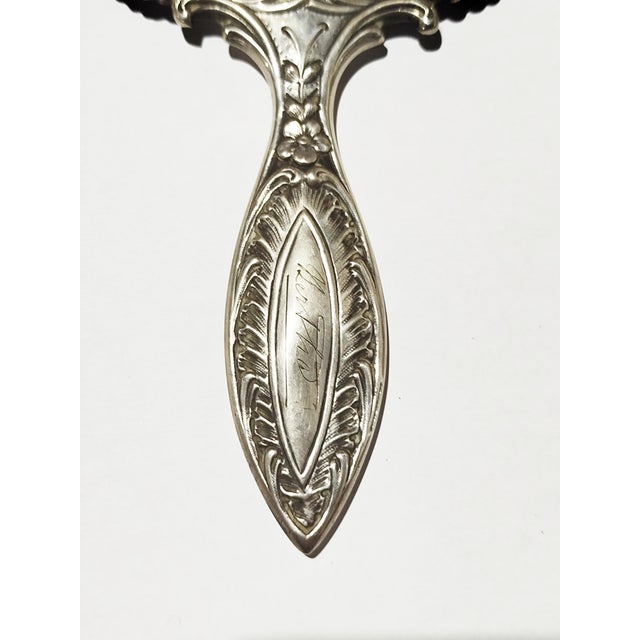 Silver Hand Mirror, 19th Century For Sale - Image 3 of 7