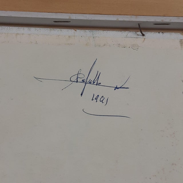 Wood A. Capello, River Landscape Fisherman, 1990s, Oil, Framed For Sale - Image 7 of 11