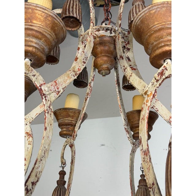 French Provincial Style Chandelier by Niermann Weeks-Pair Is Available For Sale - Image 11 of 12