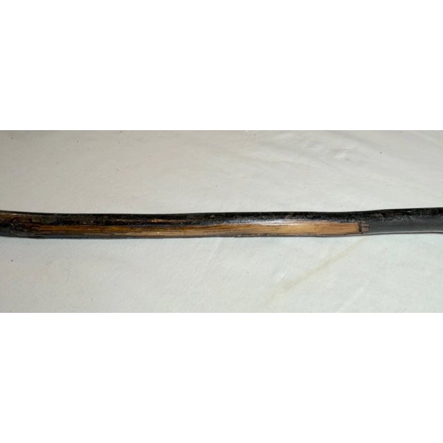Share Antique 19th Century Hand Carved Folk Art Monkey Lizard Walking Stick Cane For Sale - Image 15 of 16