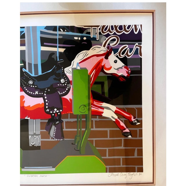 1980s Colorful Pop Art Coin-Operated Horse Ride Print For Sale - Image 10 of 10