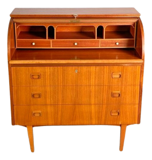 Vintage Secretaire in Teak by Egon Ostegaard
