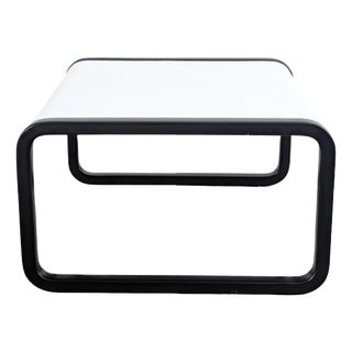 Mid-Century White and Black Coffee Table from Wilkhahn For Sale