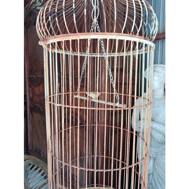Metal Large Metal Birdcage, Early 20th Century For Sale - Image 7 of 10