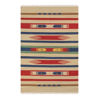 Pasargad Home Kilim Beige Cotton Area Rug- 9' 0" X 12' 0" For Sale