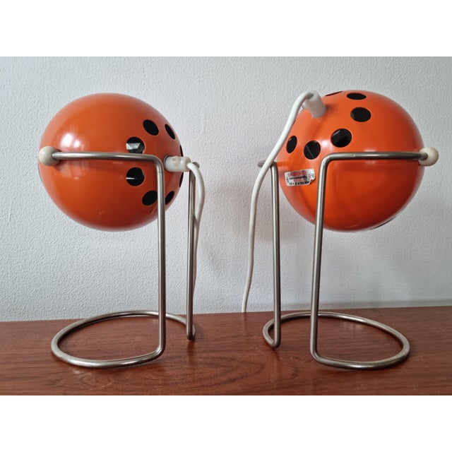Mid-Century Eye Ball Table Lamps, 1970s, Set of 2 For Sale - Image 6 of 18