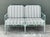 Celadon Vintage Cast Aluminum “Calcutta” Love Seat After Brown Jordan For Sale - Image 8 of 12