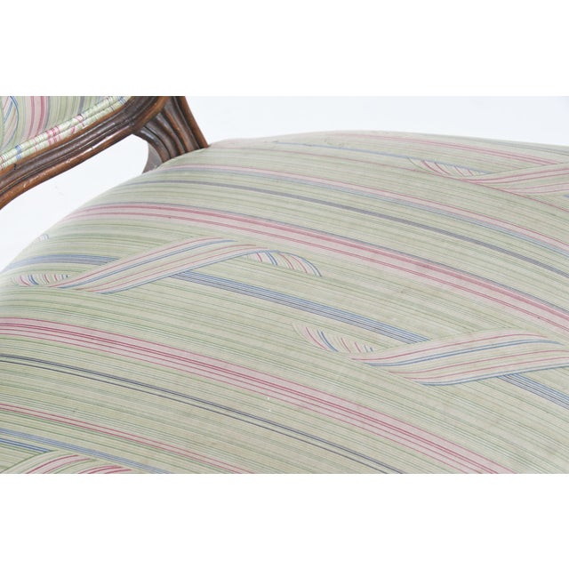 French Striped Side Chair For Sale - Image 11 of 11