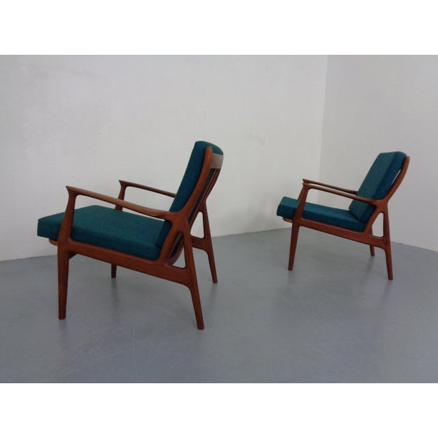 1960s Organic Teak Armchairs, Denmark, 1960s, Set of 2 For Sale - Image 5 of 18