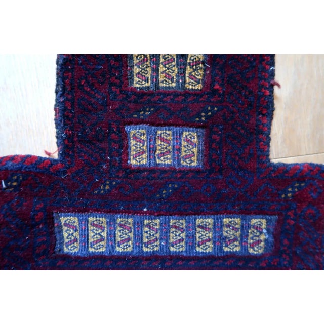 1970s Handmade Vintage Afghan Baluch Salt Bag For Sale - Image 4 of 10