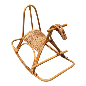 Vintage Boho Style Children’s Rocking Horse