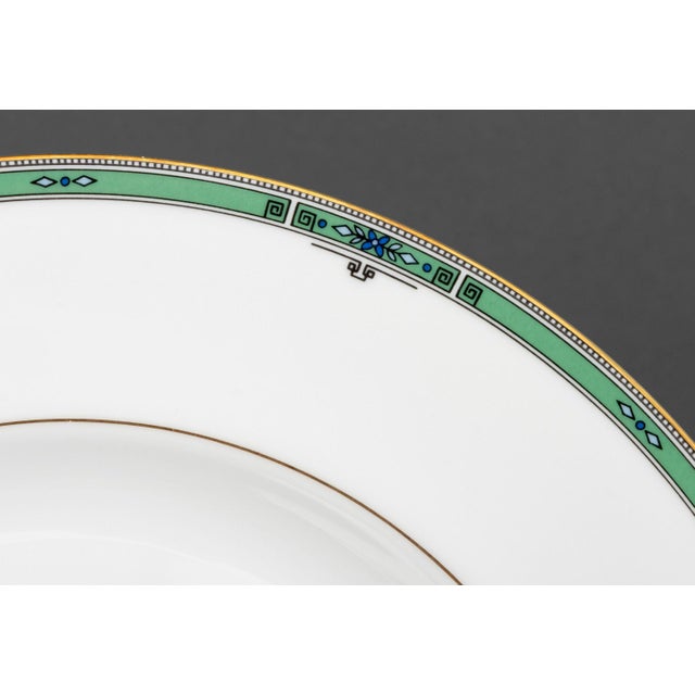 English Wedgwood "Jade" Pattern Bone China Partial Dinnerware Service, 82 For Sale - Image 3 of 13