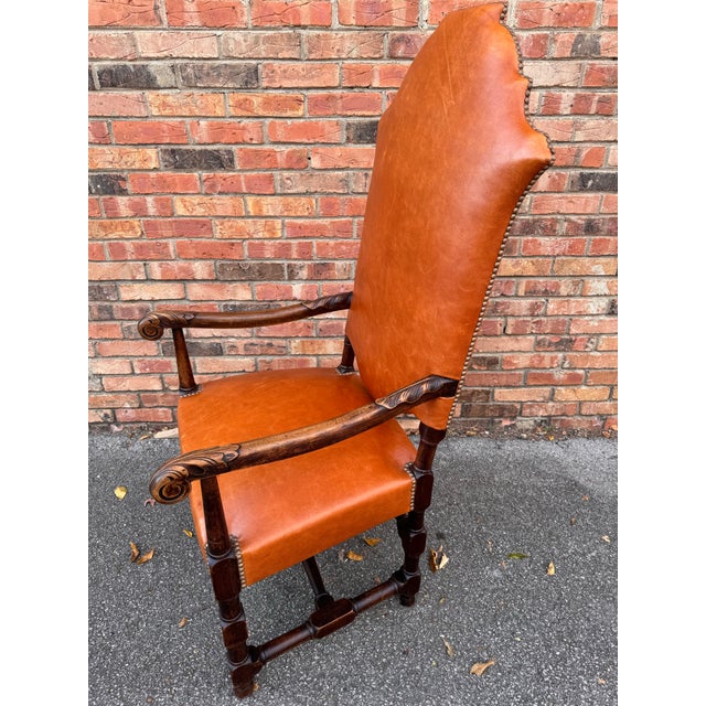 Late 18th Century 19th Century French Throne Chair For Sale - Image 5 of 9