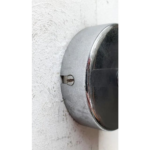 Vintage Space Age Glass and Metal Wall Lamp Sconce, 1970s, Set of 2 For Sale - Image 13 of 18