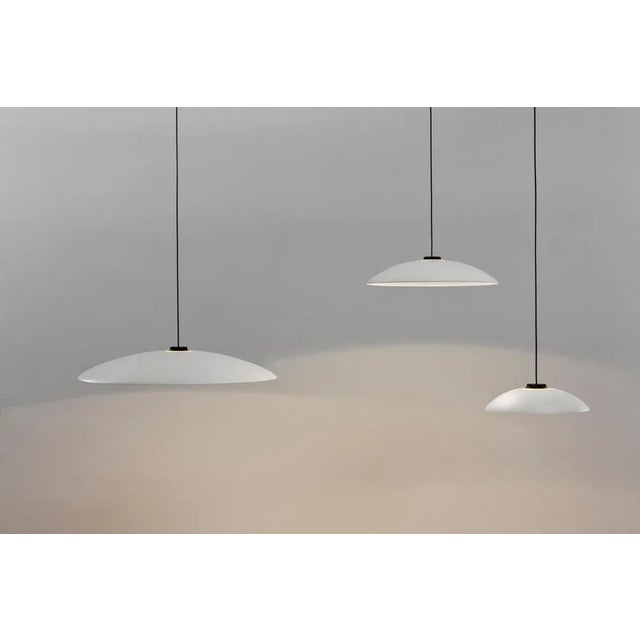 Small White Headhat Plate Pendant Lamp by Santa & Cole For Sale - Image 9 of 13