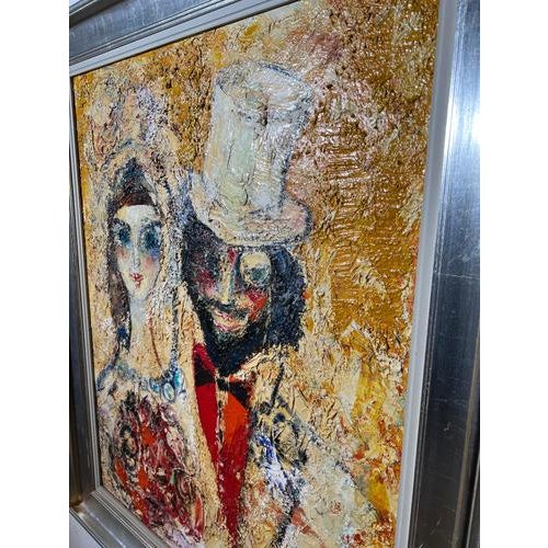 Contemporary Henry Roland, Large Expressionist Composition, Oil on Canvas For Sale - Image 3 of 6