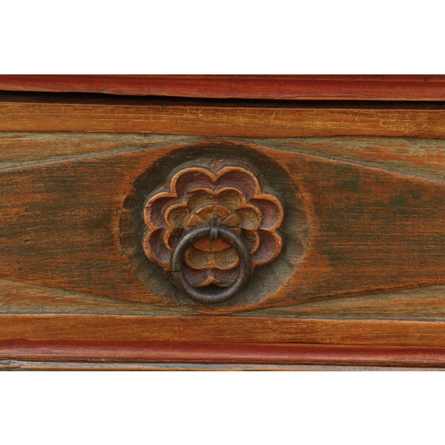 Late 20th Century Painted Indonesian Teak Armoire For Sale - Image 10 of 13